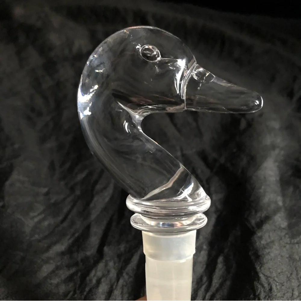 Vintage Mikasa Crystal Bottle Stopper - Mallard Duck - Picture 10 of 15